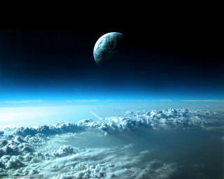 Earth space shuttle clouds sky - a view of the earth free wallpaper