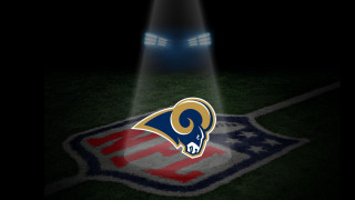 Football field light rams logo - the middle of the field free wallpaper