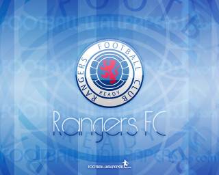 Blue background rangers fc logo - a logo free wallpaper