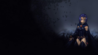 Girl purple hair black cape - a black cape free wallpaper