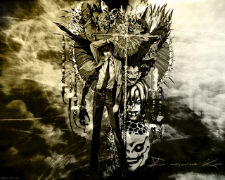 Man giant clock demon face - a giant clock free wallpaper