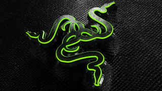 Neon green snake space night - computer art free wallpaper