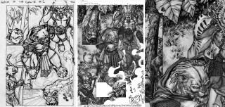 People forest animals costume drawing - a drawing of a group free wallpaper