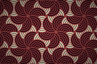 Red white pattern black background - op art free wallpaper