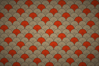 Red beige wallpaper fan pattern - paper texture free wallpaper