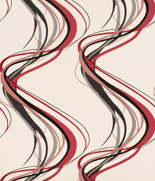 Wavy pattern white background red - generative art free wallpaper