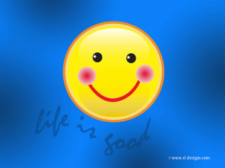 Yellow smiley red nose blue - felipe seade free wallpaper