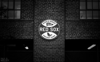 Red sox brick wall kyoto - vintage free wallpaper