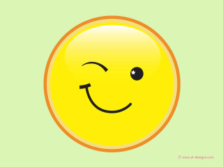 Smiley yellow green background cheerful - fanny mcian free wallpaper