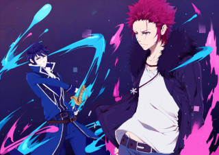 Anime pink hair blue eyes - ufotable free wallpaper
