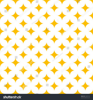 Yellow white geometric pattern stars - a minimalist painting free wallpaper