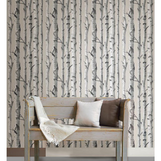 Bench blanket wall tree pattern - a wall free wallpaper