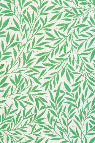 Green white wallpaper leafy pattern - the wall free wallpaper
