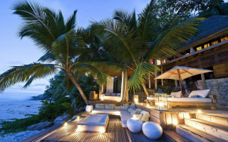 Deck couch table lights palm - bruce munro free wallpaper