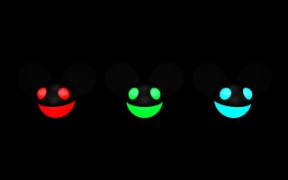 Mickey mouse heads colorful group - different color free wallpaper
