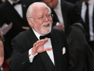 Older man tuxedo gesturing crowd - a crowd of people free wallpaper
