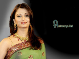 Woman green sari pose name - the wall behind her free wallpaper