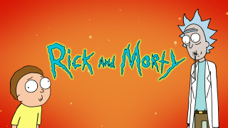 Rick and morty cartoon red - green free wallpaper for desktop
