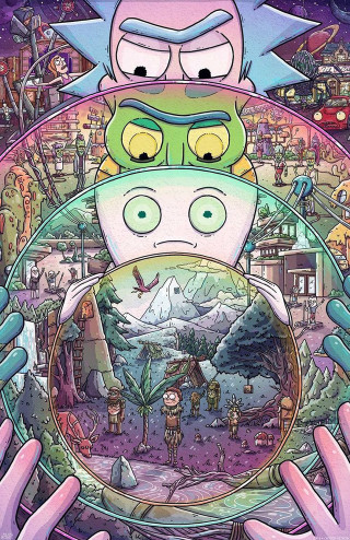 Cartoon character plate face people - free sci-fi wallpaper