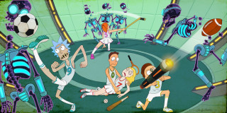Cartoon baseball soccer robot group - doc hammer free wallpaper