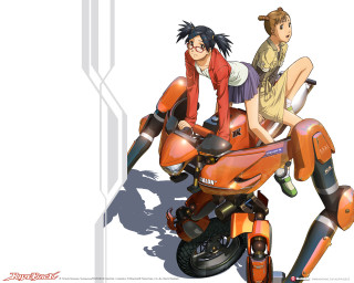 Couple riding motorcycle cartoon style - a couple of people free wallpaper for desktop