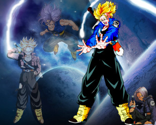 Anime characters space blue purple - a space setting free wallpaper