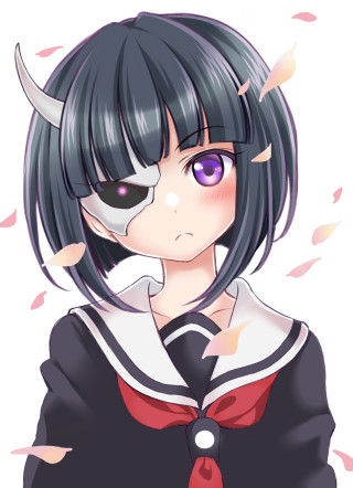 Anime girl horns red tie - red tie free wallpaper