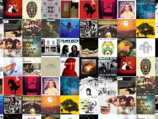 Collage album covers woman man 2 - a collage of various album free wallpaper