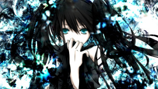Gothic anime bluefire bikini blackrock - front free wallpaper
