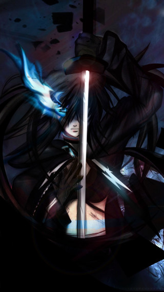 Woman sword demon shoulder fantasy 3 - her hand and a demon free wallpaper