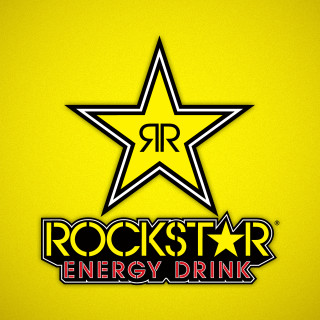 Rockstar energy drink yellow background - a yellow background free wallpaper
