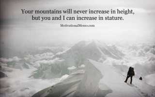 Person snow covered mountain quote - top of a snow free wallpaper