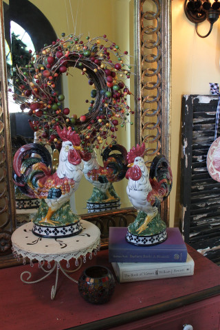 Mirror table rooster wreath book - betye saar free wallpaper