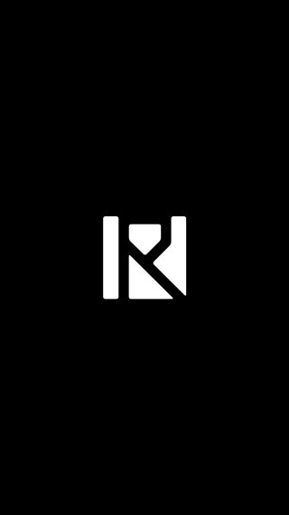 Black white logo letter k - international typographic style free wallpaper