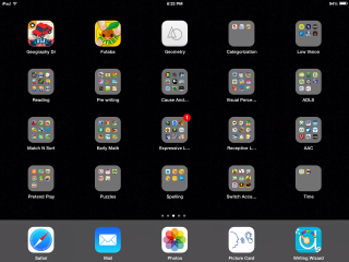 Tablet app icons black background - a tablet free wallpaper
