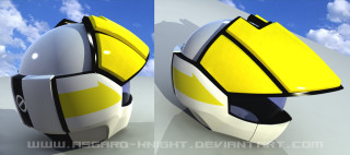 Helmet yellow white sky clouds - cel free wallpaper