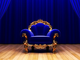Blue chair wooden floor blue - a wooden floor next free wallpaper