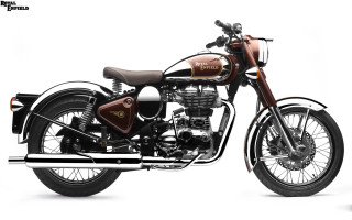 Motorcycle white background brown seat - shown free wallpaper