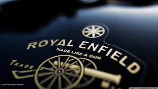 Royal enfield black motorcycle gold - fine detail free wallpaper