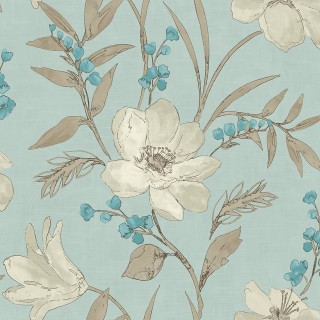 Blue white flower pattern background - a blue background free wallpaper