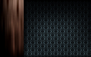 Dark wall wooden frame pattern - a wooden door free wallpaper
