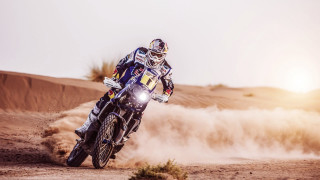 Motorcycle ride dirt road desert - a dirt road in the desert free wallpaper