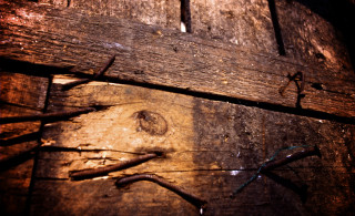 Wooden surface nails closeup wood - a piece of wood free wallpaper