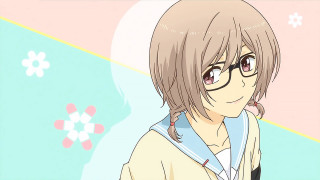 Woman glasses jacket phone smiling - a cell phone free wallpaper