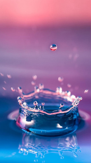 Water droplet blue pink background - anthony s waters free wallpaper