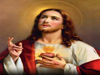 Divine jesus gothic flemish baroque - hand free wallpaper