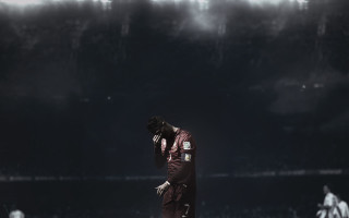 Man red suit field baseball - his hand and a ball free wallpaper