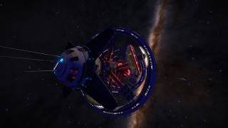 Space station galaxy star black - a space station in the middle of a galaxy free wallpaper