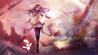 Girl white shirt city skull - a skull free wallpaper