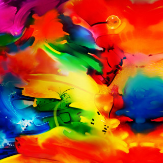 Butterfly colorful background water bubbles - vivid free wallpaper